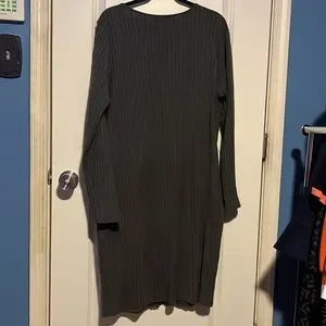 Fashion to Figure | Dresses | Gray Wrap Knit Sweater Dress | Poshmark